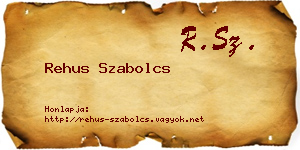 Rehus Szabolcs névjegykártya